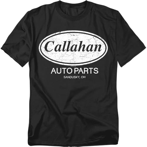 Tommy Boy Callahan Auto Parts, Sandusky, OH Unisex Adult T Shirt, Black, Large