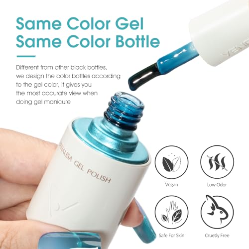 Esmalte en gel Jelly Blue 10ML transparente miniatura 3