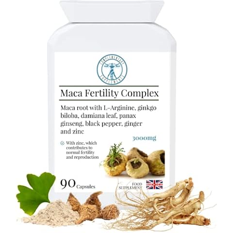 Complementary Supplements - 3000mg High Strength Maca Fertility Complex for Men - Hormonal & Testosterone Balance - 3 Months Supply - 90 Capsules Cover