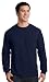 Gildan Men's Ultra Cotton Long Sleeves Pocket T-Shirt_Navy_M