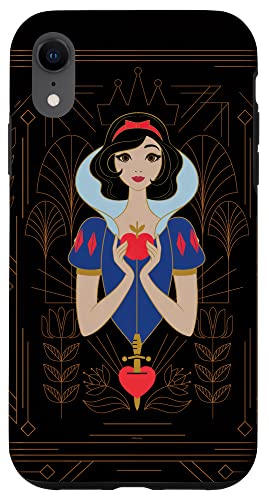 Coque iPhone XR Blanche-Neige Disney style Art Déco pour smartphone