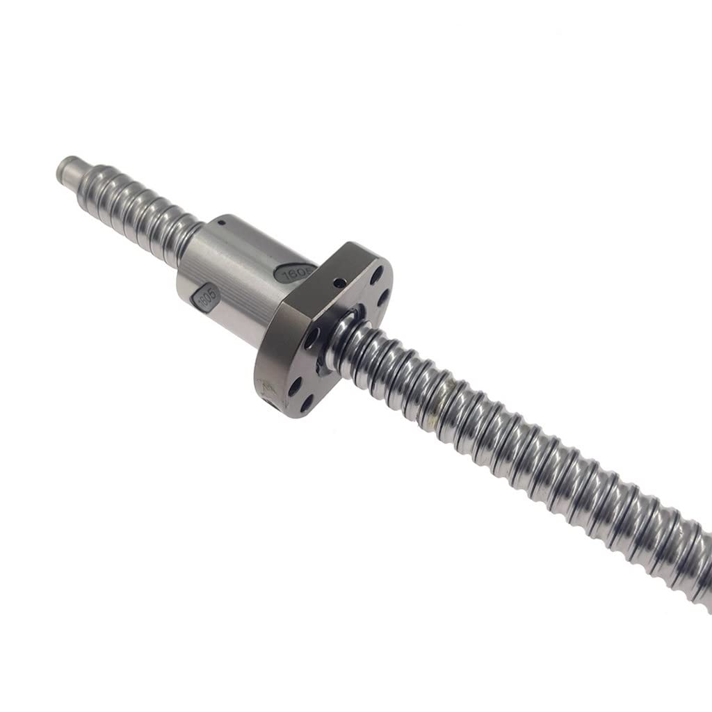 1 szt. SFU1605 Śruba kulowa walcowana C7 z kołnierzem 1605 Pojedyncza nakrętka kulowa, do akcesoriów do drukarek 3D(450mm)