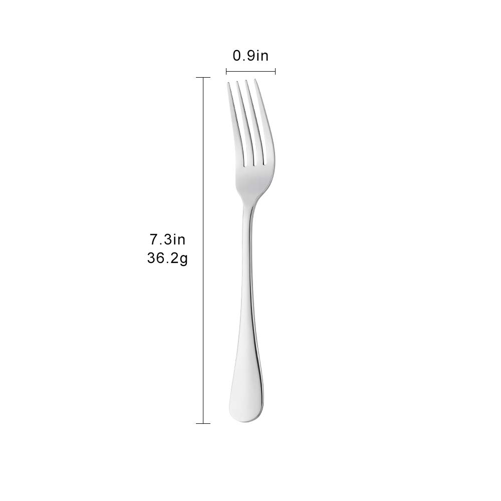 SUNSENGEUR Dessert Forks Set of 12, Stainless Steel Salad Forks Fruit Forks - Image 2
