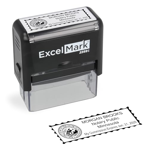 ExcelMark Notary Stamp for All 50 States - Official State Seal - Minnesota