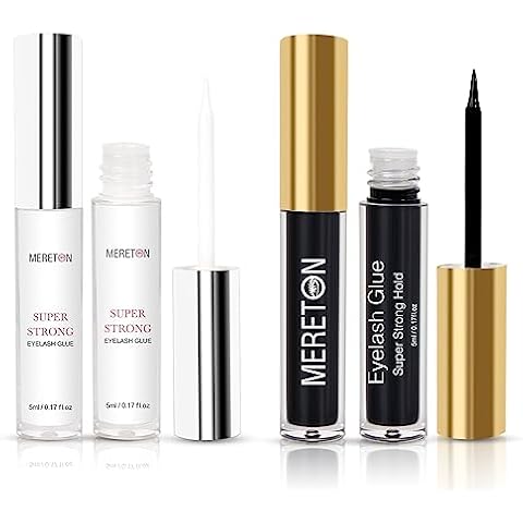 Lash Glue for False Eyelashes, Super Strong Hold Eyelash Glue, Latex Free Long-Lasting Lash Adhesive Waterproof Black Strip Eye Lash Glue, Eyelash Adhesive Fast Drying 5ml 0.17oz Cover