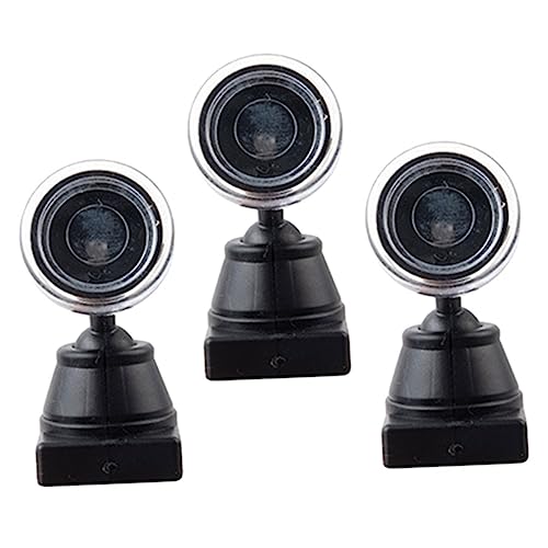 ERINGOGO Miniature Railroad Signal Light Models 3pcs Table Layout Decor Compact for Boys and Girls