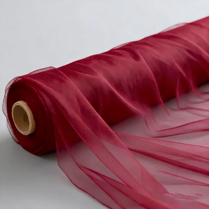 Drapé pour mariage en tulle bordeaux pour sublimer vos tables et arches
