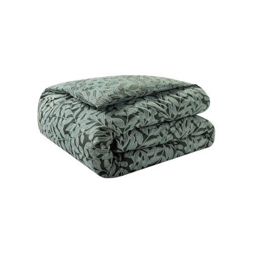 Housse de couette en coton Essix Gaïa 140x200 cm vert