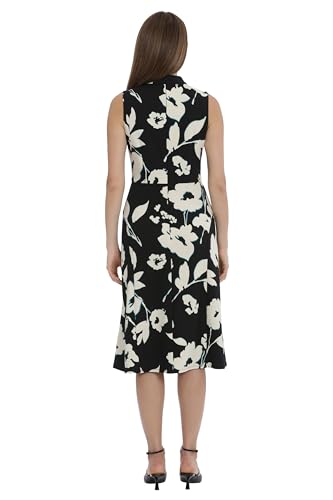 Image of Maggy London Women's Maggy London Women's Dresses High Neck Empire Waist Midi Dress Career Workwear
