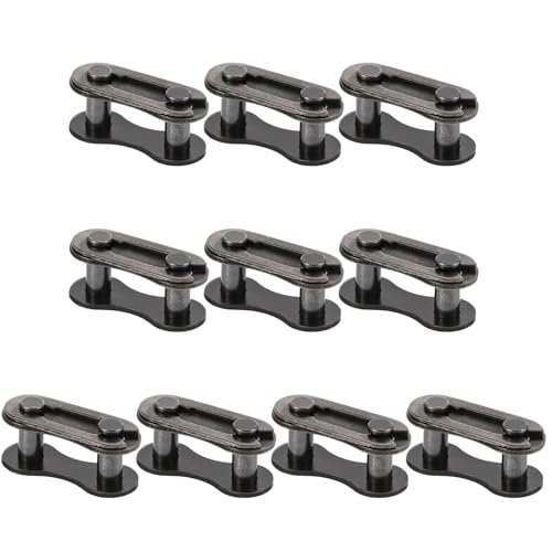 10 PCS Bike Chain Master Link Single Speed Bicycle Master Link for Bicycle Chains Heavy Duty Steel Bike Chain Links Bicycles Missing Links Connectors Bikes Chains Repair Accessories