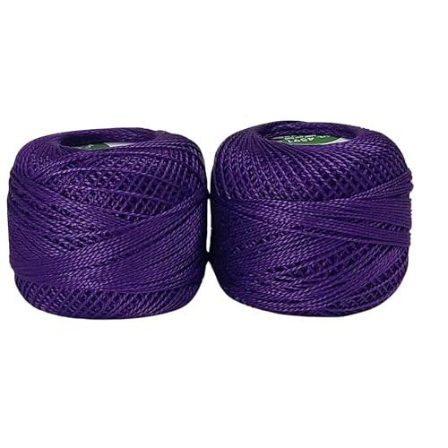 Image of Anchor Knitting Pearl Cotton Fast Colour Thread Yarn - Mercer Pearl Cotton 10gm Yarn (Thickness 1 mm) (Pack of 1 (0102)