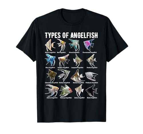 Types of Angelfish Shirt Angel Fish Fresh Water Aquarium T-Shirt