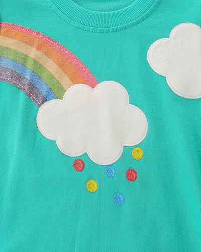 Image of AIWUHE Toddler Cotton Sweatshirt Boys Girls Pullover Long Sleeve Tops 2-6Y | Tops Blouse, Cotton T-Shirt, Fall Winter Clothes