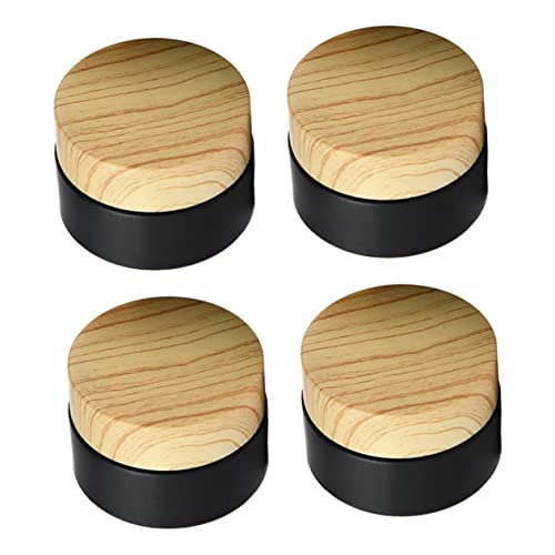 Gatuida 4 piezas Tarros Pequeños de Vidrio para Crema Frascos Cosméticos Vacíos Reutilizables para Viaje y Diario