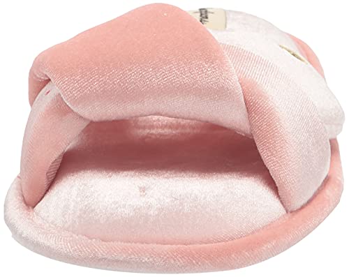 Dearfoams Women's Jules Shiny Velour Twist Vamp Slide Slipper2