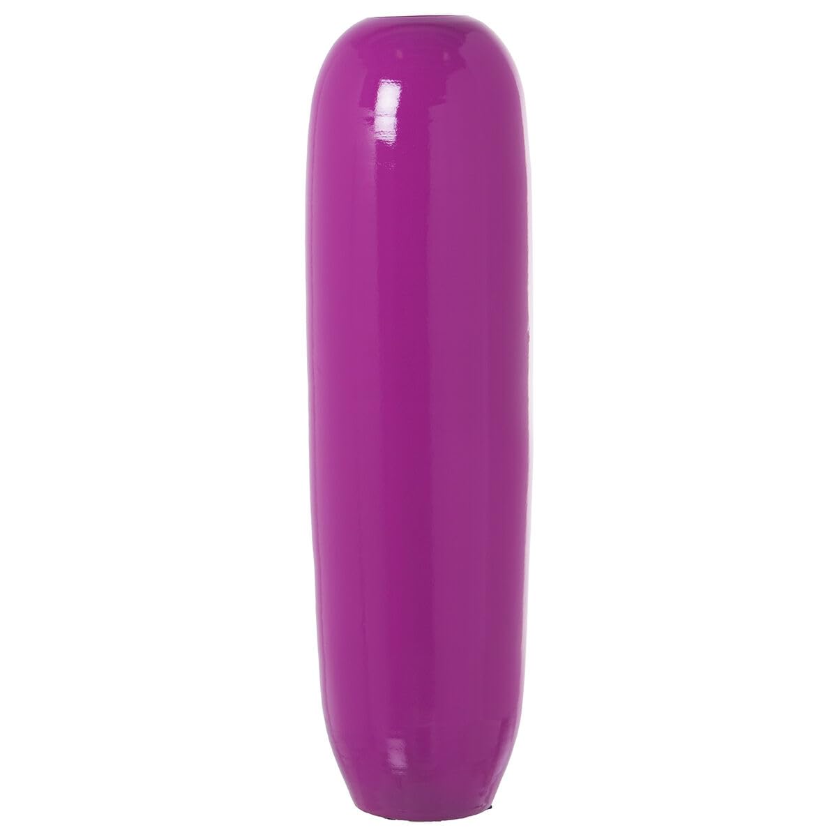 Alexandra House Living Violet Floor Vase Ceramic Gloss 22 x 21 x 77 cm