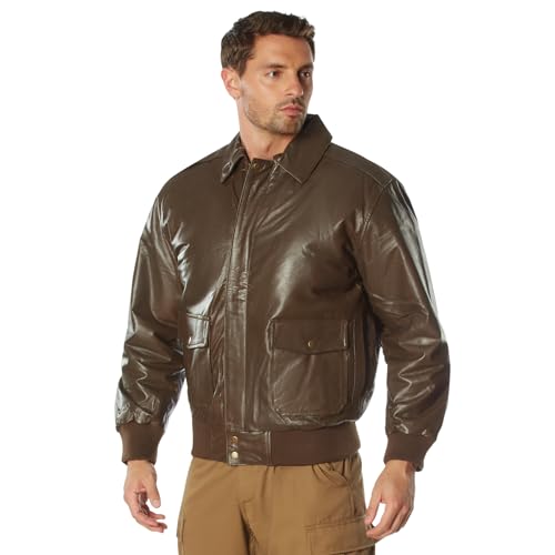 Amazon.com: Rothco Classic A-2 Leather Flight Jacket, Brown - L