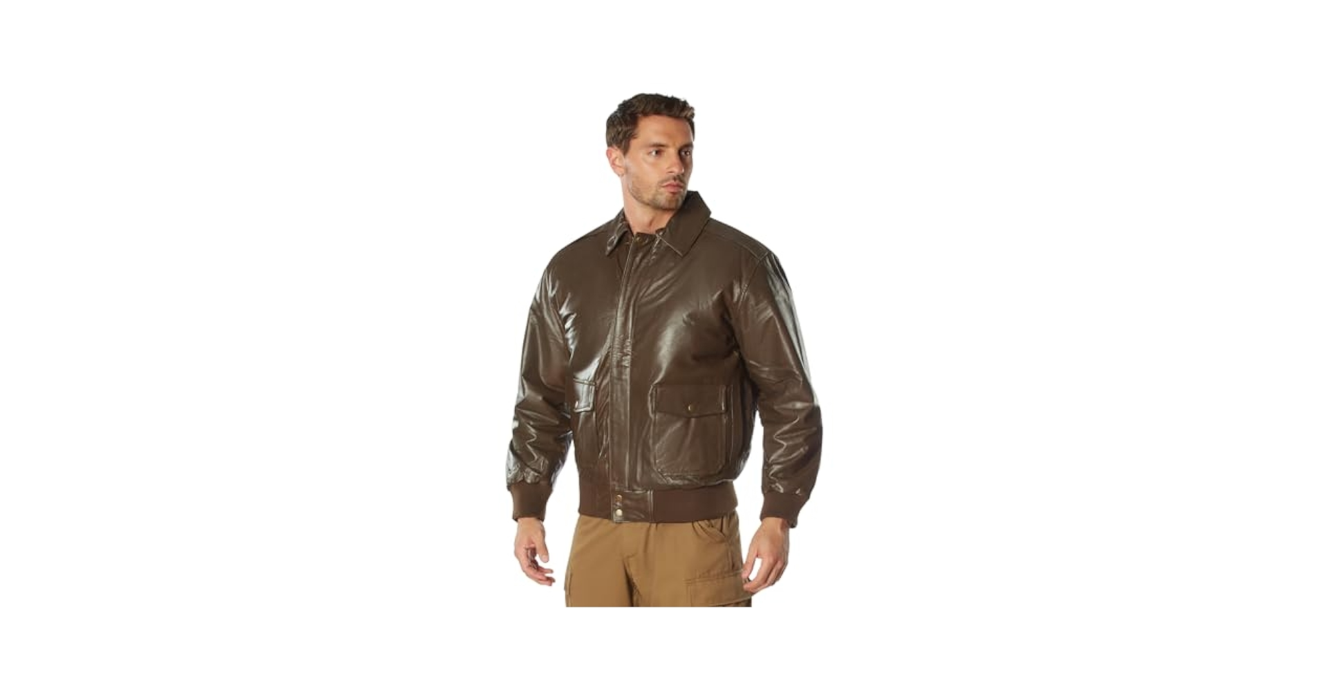 ジャケット・アウター dead stock A-2 real leather bomber Jkt Amazon.com: Rothco Classic A-2 Leather Flight Jacket, Brown
