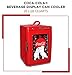 Coca Cola Mini Fridge - Refrigerator for Bedroom Office, Portable Table Top Beverage Cooler, 12V 110V Refrigerador For Drinks, Soda, Wines, Use In Car, Outdoor, Patio, 28 Can