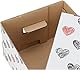Kanguru HERTZEN Aufbewahrungsboxen aus Karton, Geschenkboxen aus pappe mit Deckel, FSC-Zertifiziertem Papier 100% recycelbar, Weiss, 1 cm, 3, 29x51x20cm
