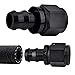 EVIL ENERGY 10AN Straight Push Lock Hose Fitting End Black