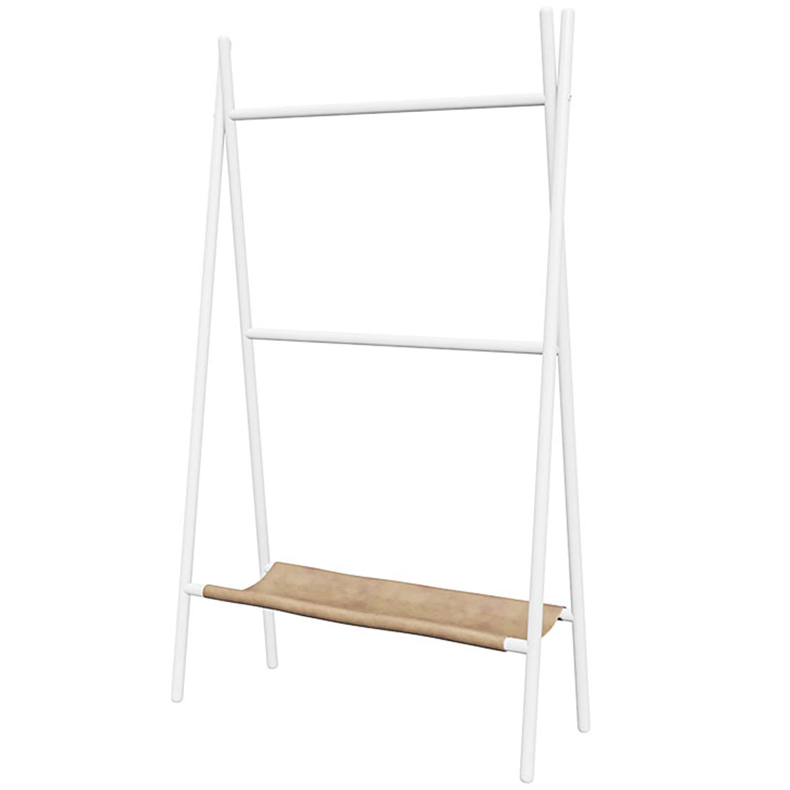 Toallero Independiente de 3 Niveles, Soporte para toallero de Suelo, Soporte para Secado de Toallas de baño con Estante de Almacenamiento Inferior, Estante Junto a la Piscina