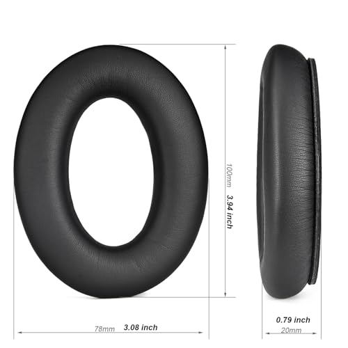 Repuestos de Almohadillas QC45 para Bose QuietComfort 45 (QC45)/QuietComfort SE (QC SE)/Auriculares Inalámbricos Over-Ear, Almohadillas de Oreja con Cuero Proteico Duradero y Espuma Canceladora de Ruido miniatura 4