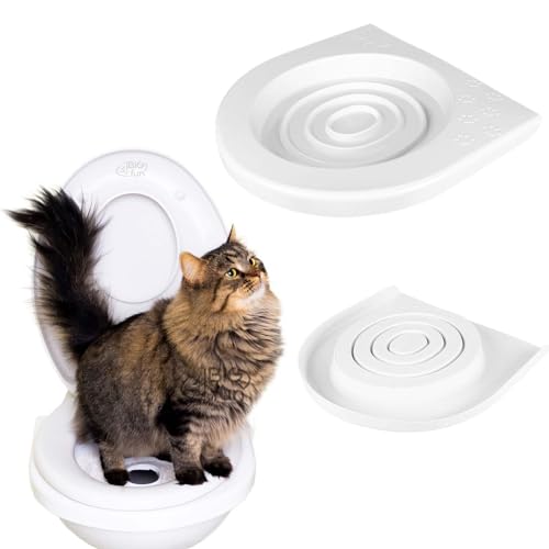 Trainingssystem zum eingewöhnen Ihrer Katze an das WC Katzen WC-Sitz Toiletten Training System Katzentoilette Katzenklo Toilettensitz