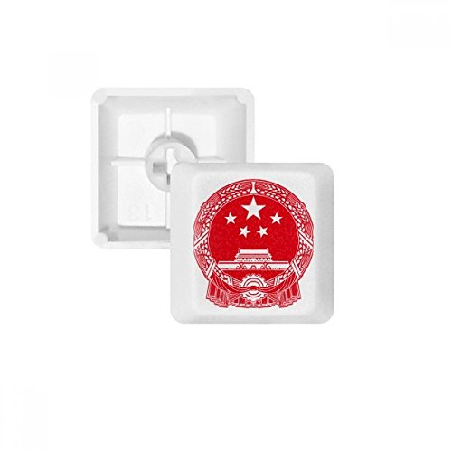 Keycaps PBT anti usure pour clavier mécanique blanc OEM symbole chinois rouge sans marquage