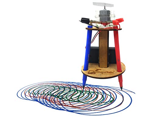 Image of Make Doodling Robot | Vibrating Robot Science Kit | Make Art Making Vibrating Robot | Scribbling Robot Making Kit | Science Activity Kit | DIY Activity Kit. STEM Learning Kit (Multicolour).