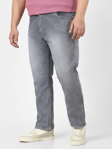 Image of Urbano Plus Men's Straight Fit Mid Rise Jeans