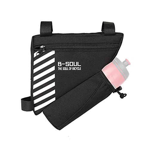 bicicleta | Bolsa triangular bicicleta com garrafa água, armazenamento quadro bicicleta resistente à água, pacote acessórios ciclismo para bicicletas estrada e montanha Sritob