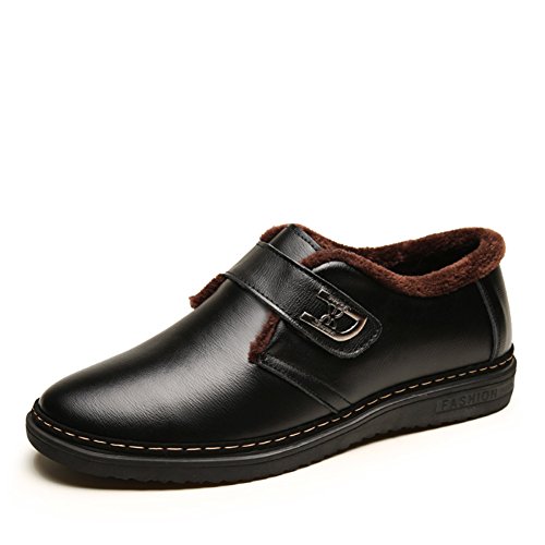Chaussures de sport en cuir hommes hiver baskets chaudes
