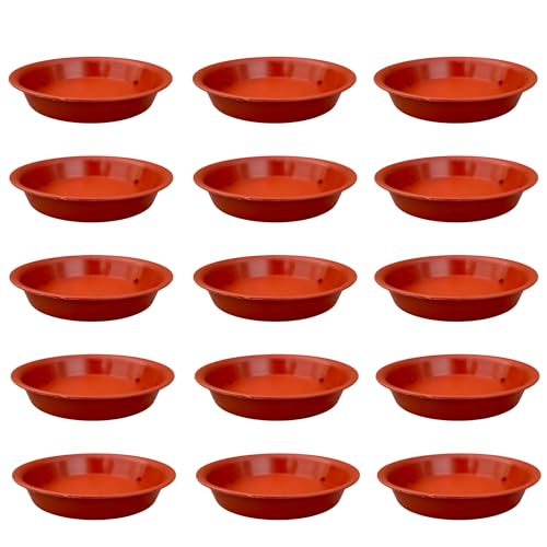 Image of Plant Saucer Base Plate for Pots | Premium Planter Tray |100% Virgin Plastic, UV Treated, Durable & Lightweight | Ideal for Indoor & Outdoor (15, 6 inch Tr)