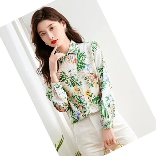 Élégante chemise décontractée en imprimé vintage haut de gamme - 4