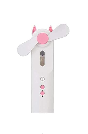 NORTHERN Portable Small Humidifier Rechargeable Mini Spray Fan with Mist - Green/Pink