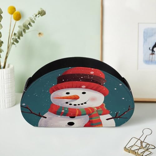 Organiseur de table de chevet avec support de télécommande en cuir - 8