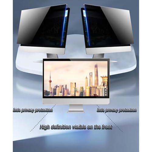 Image of 34 inch Privacy Screen for Computer Monitor, Protects Your Eyes from Glare and Blue Light, Hanging Anti-Spy 21:9 Privacy Screen Protection Shield (32.09 inch X 14.37 inch)
