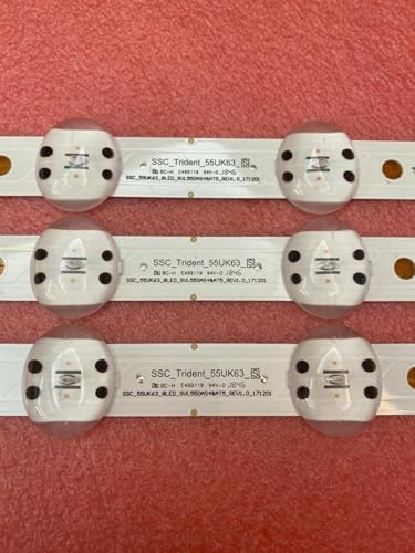 GHJtRs Tira de retroiluminación LED para TV compatible con varios modelos de 55 pulgadas 55UM7100PSA 55UK6450 55UK6360PSF 55UK6360 55UK6470PLC 55UK6200PUE 55UK6300 55UK6300PVB 55UK6200YVA
