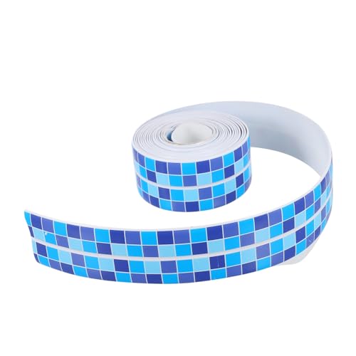 SHINEOFI Cinta Autoadhesiva para Baño y Cocina Sellado Fuerte Decoración y Ayuda para Juntas Paredes y Encimeras Fácil de Usar y Limpiar