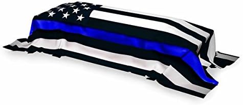 Memorial Flag - Thin Blue Line American Flag, 5' x 9.5'