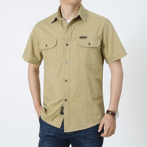 Chemise d'été homme décontractée surdimensionnée manches courtes XXL - 5