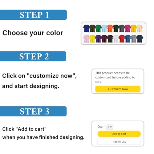 Custom T Shirts for Men Women Made in USA Bulk Customized Shirt Text/Photo Front Back Print Personalized Cotton T-Shirts4