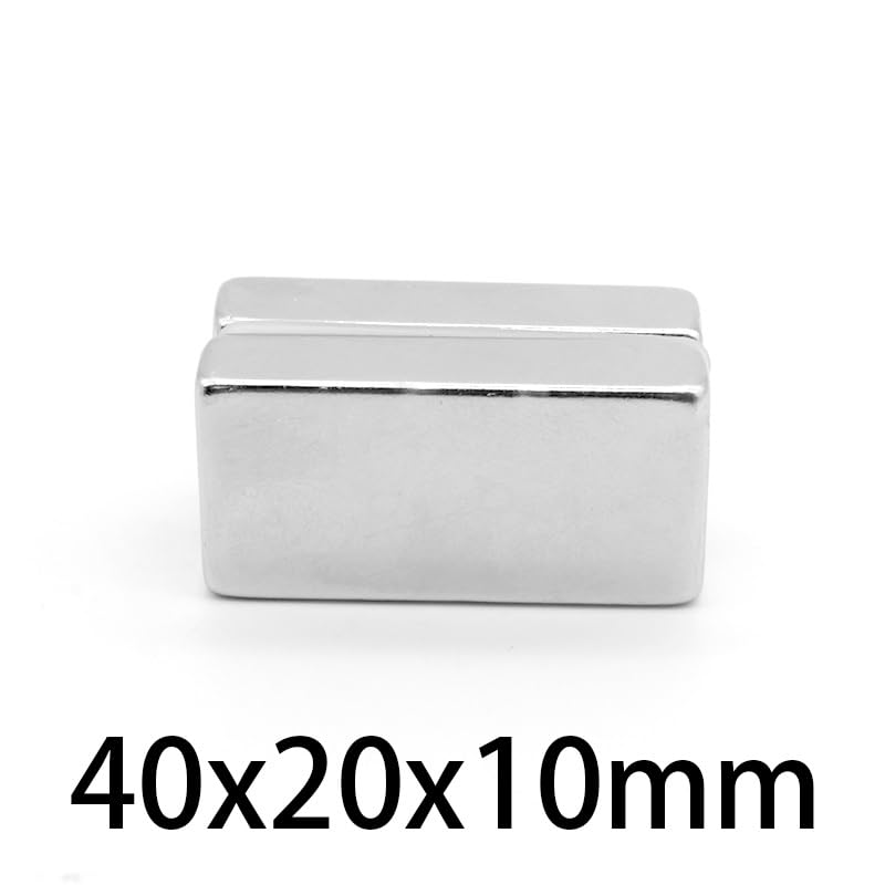 1/2/3/5PCS 40x20x10mm Quadrate Super Thick Block Permanent 40x20x10 Neodymium 40 * 20 * 10 Magnet(2PCS)