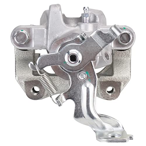 Image of TRQ Rear Left Brake Caliper w /Bracket Drivers Side | For 2009-2010 Pontiac Vibe 2009-2013 Toyota Matrix