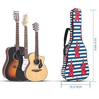 Housse de transport pour guitares acoustiques et classiques – 109 x 42,9 cm – Série tendance – Double fonction de l… - Les Beatles, Paul McCartney, John Lennon, RIngo Starr, George Harrison Housse de transport pour guitares acoustiques et classiques - 109 x 42,9 cm - Série tendance - Double fonction de l… – Image 5