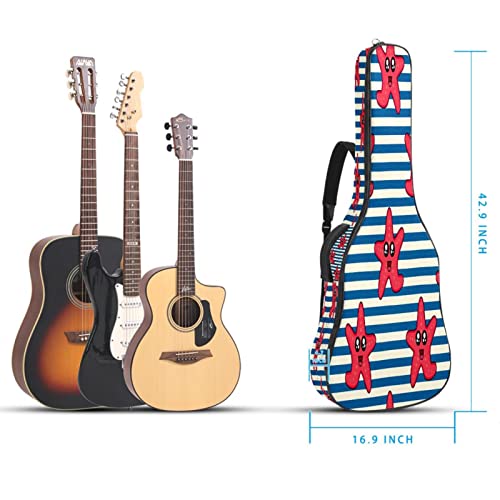 Housse de transport pour guitares acoustiques et classiques – 109 x 42,9 cm – Série tendance – Double fonction de l… - Les Beatles, Paul McCartney, John Lennon, RIngo Starr, George Harrison Housse de transport pour guitares acoustiques et classiques - 109 x 42,9 cm - Série tendance - Double fonction de l… – Image 6