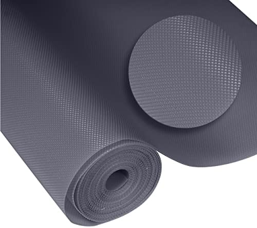 ElastPro EVA Useful and Multipurpose Anti Slip Mat/Sheet for Fridge, Bathroom, Kitchen, Drawer, Shelf Liner (Metallic Grey, 11.8 Inch X 59.05 Inch)