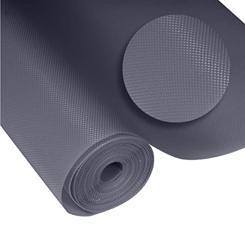 Elastpro Eva Useful And Multipurpose Anti Slip Mat/Sheet For Fridge, Bathroom, Kitchen, Drawer, Shelf Liner (Metallic Grey, 11.8 Inch X 59.05 Inch) #TOP21