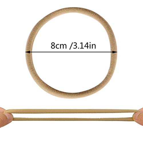 30 Pieces Nylon Headband Elastic Hair Bands For Baby Girl And Kids Diy Hair Accessories (Black +Nude) #TOP1